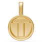 Diamond Letter T Pendant in Yellow Gold JFA19813
