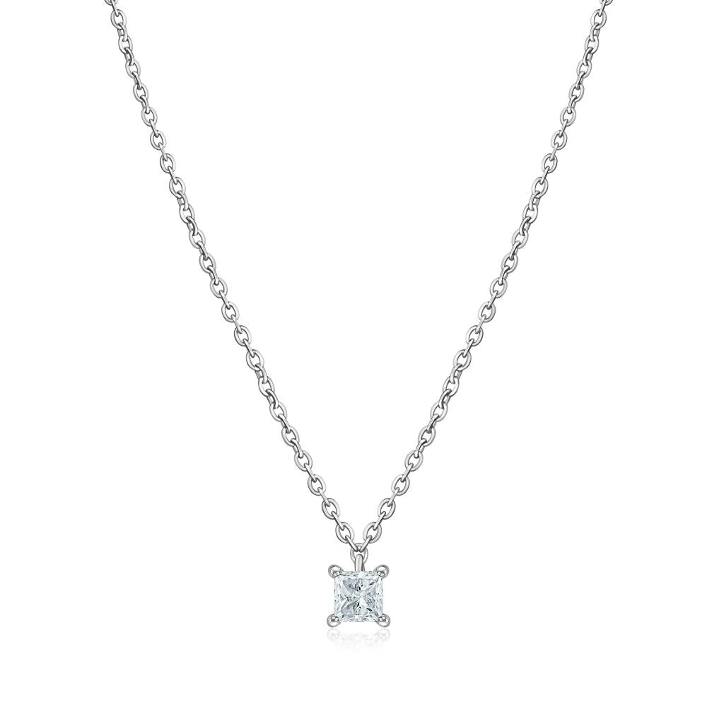 Diamond Necklace in White Gold JFA199843