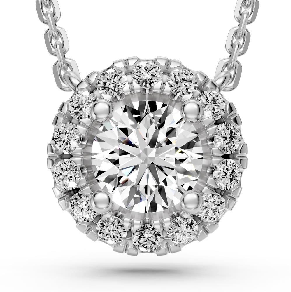 Diamond Necklace in White Gold, 0.15ct R14551024