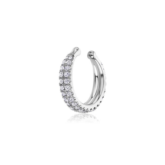 Diamond Cuff Earring in White Gold JFA5618