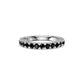 Black Diamond Band Ring in White Gold JFA19728