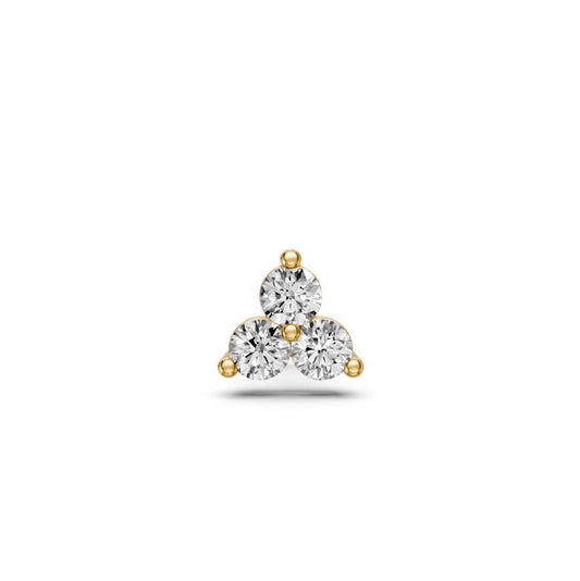 Diamond Piercing in Yellow Gold 0,15ct JFA199340