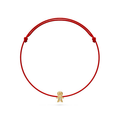 String Bracelet with Diamond in Yellow Gold "Boy" LP1999