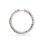 Sapphire Hoop Earrings in White Gold R21951124