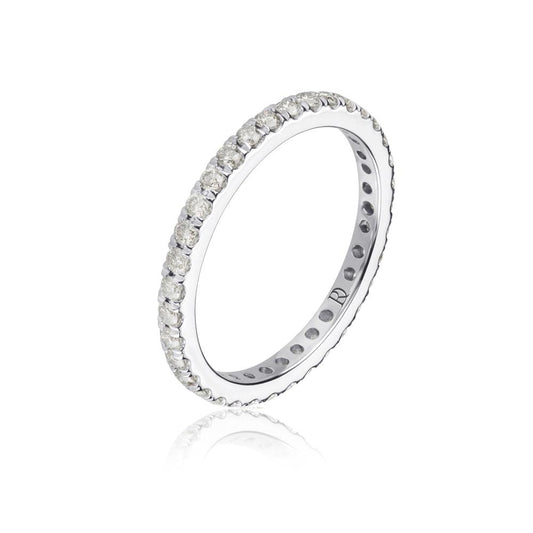 Diamond Band Ring in White Gold JFA199739