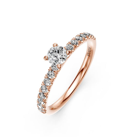 Diamond Ring in Rose Gold R15001024