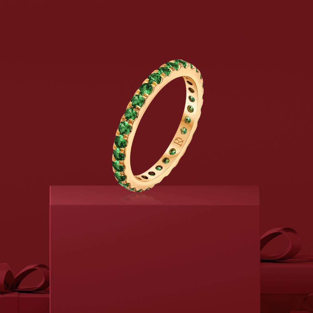 Tsavorite Ring in Yellow Gold JFA199830