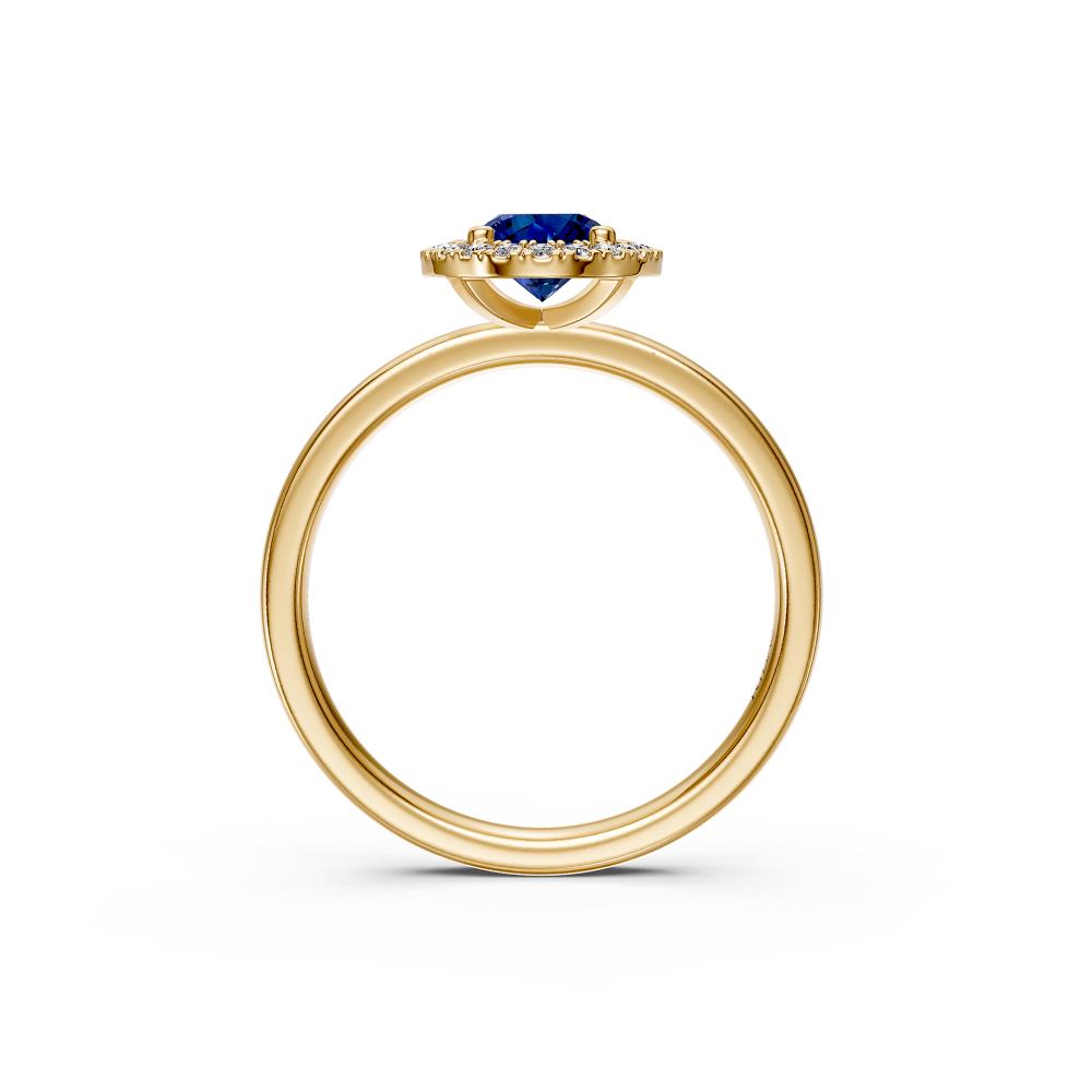 Diamond Ring with Tanzanite in Yellow Gold R36901224