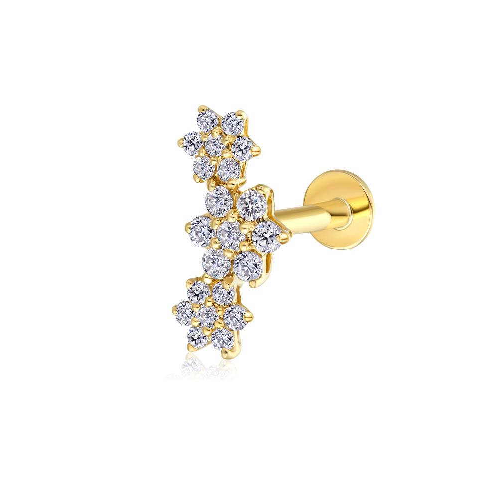 Diamond Piercing in Yellow Gold JFA199450