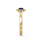 Diamond Ring with Tanzanite in Yellow Gold R37261224