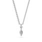 Diamond Necklace with chain in White Gold JFA199999