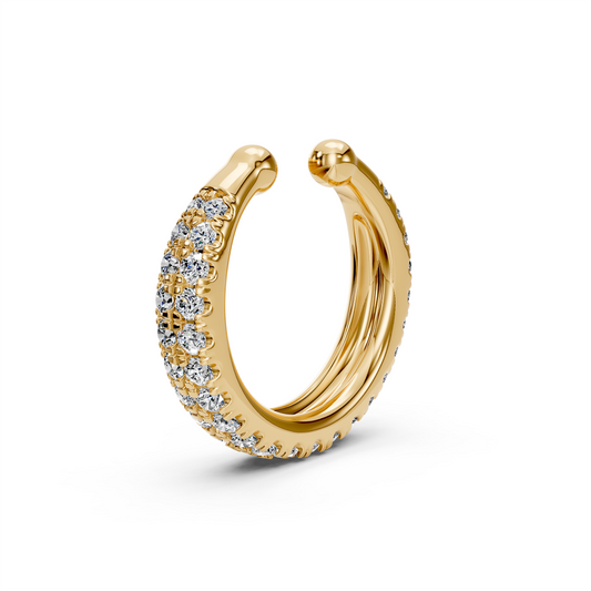 Diamond Cuff Earring in Yellow Gold JFA6272