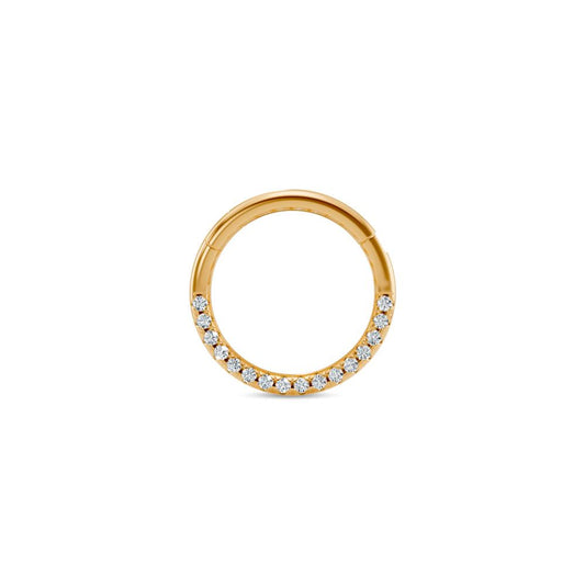 Diamond Hoop Earring in Yellow Gold JFA6970