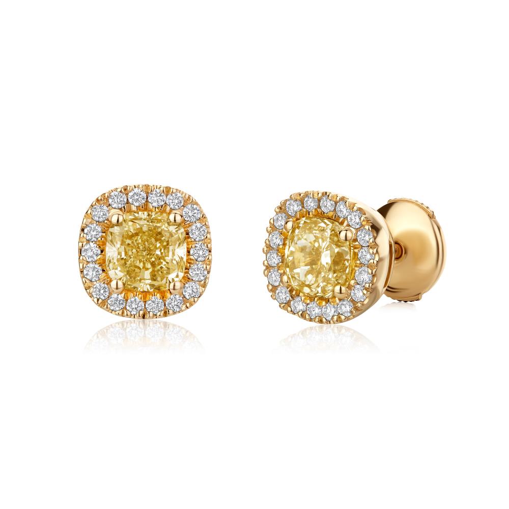 Diamond Earrings in Yellow Gold NA0498