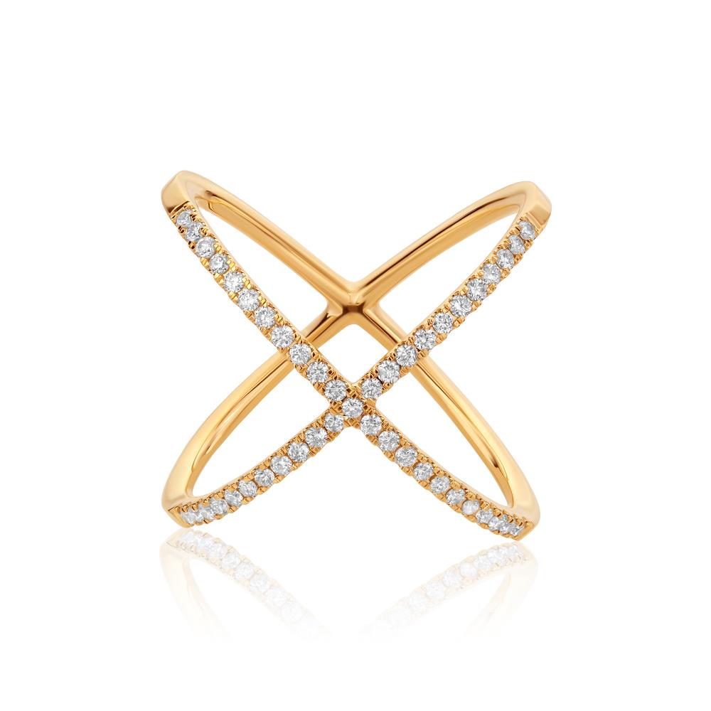 Diamond Ring in Yellow Gold JFA19657