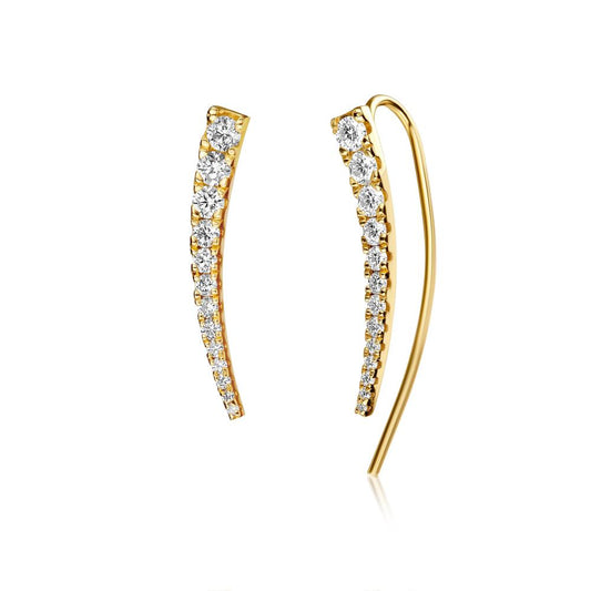 Diamond Earrings in Yellow Gold JFA17162