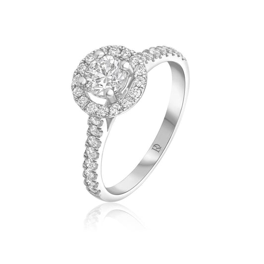 Diamond Ring in White Gold JFAG1925