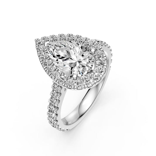 Diamond ring in White Gold AAR0879