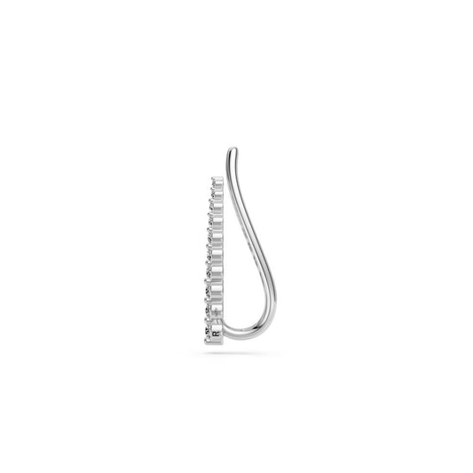 Arc Diamond Earrings in White Gold JFA202510