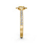 Diamond Ring with Yellow Sapphire in Yellow Gold R03790325
