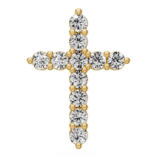 Diamond Cross Pendant in Yellow Gold R34911124