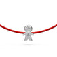 String Bracelet with Diamond in White Gold "Boy" R07420924