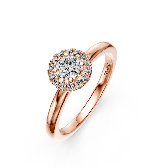Diamond Ring in Rose Gold R14911024