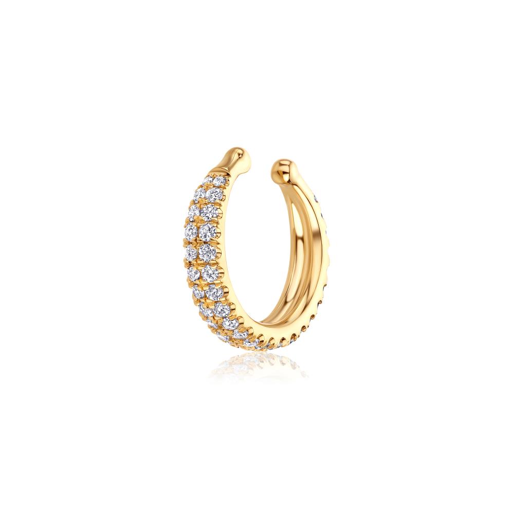 Diamond Cuff Earring in Yellow Gold JFA5304